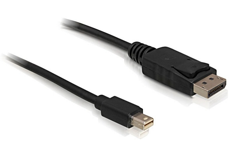 Kabel Mini DisplayPort 1.2 > Displayport 4K m/m 2m schwarz Kabel Mini DisplayPort 1.2 > Displayport 4K m/m 2m schwarz