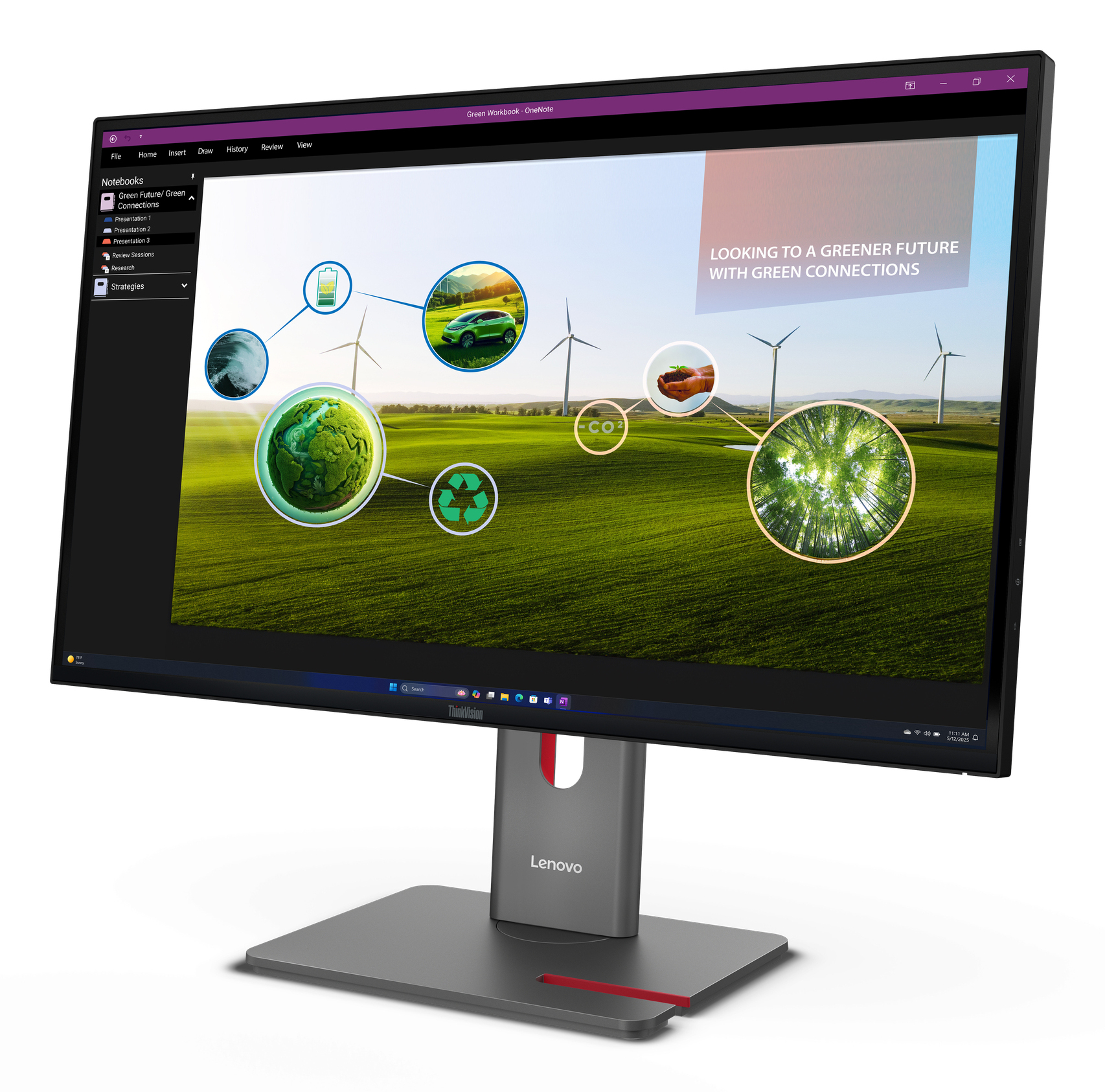 Lenovo ThinkVision P27q-40, 60,5cm (27") schwarz, Höhenverstellbar