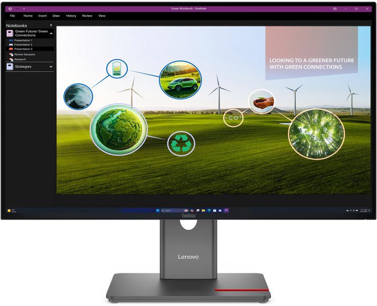 Lenovo ThinkVision P27q-40, 60,5cm (27") schwarz, Höhenverstellbar