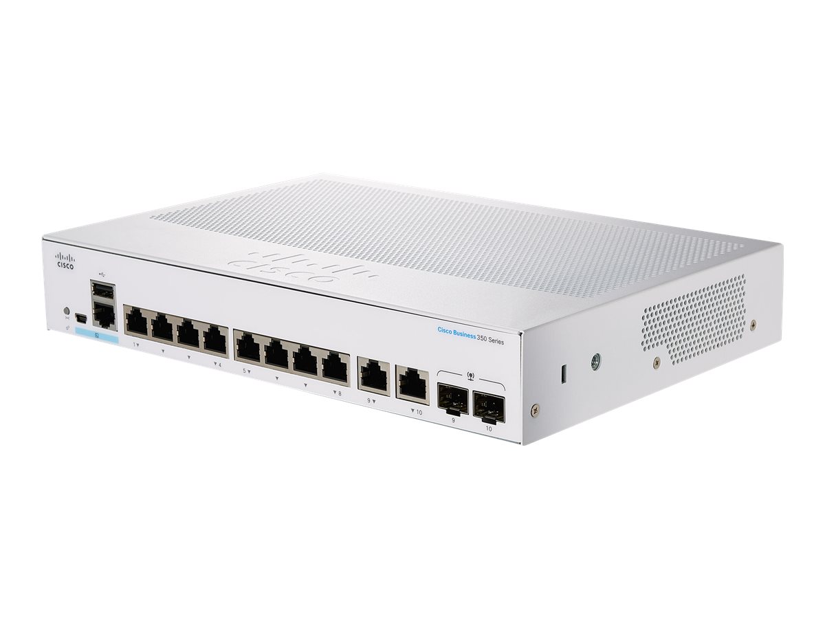 CBS350-8T-E-2G: 8x 1G, 2x SFP CBS350-8T-E-2G: 8x 1G, 2x SFP