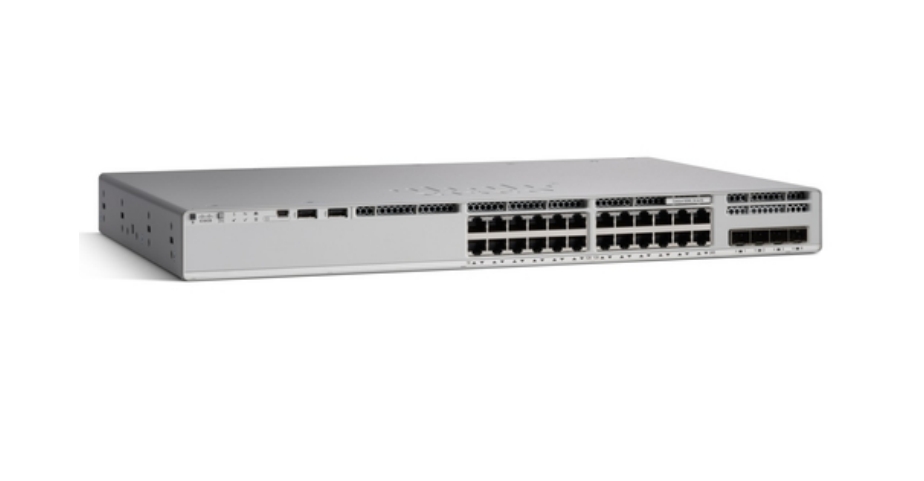 Cisco C9200L-24P-4X: 24x 1G (PoE+), 4x SFP+, 600W, NW Essensial License, StackWise80