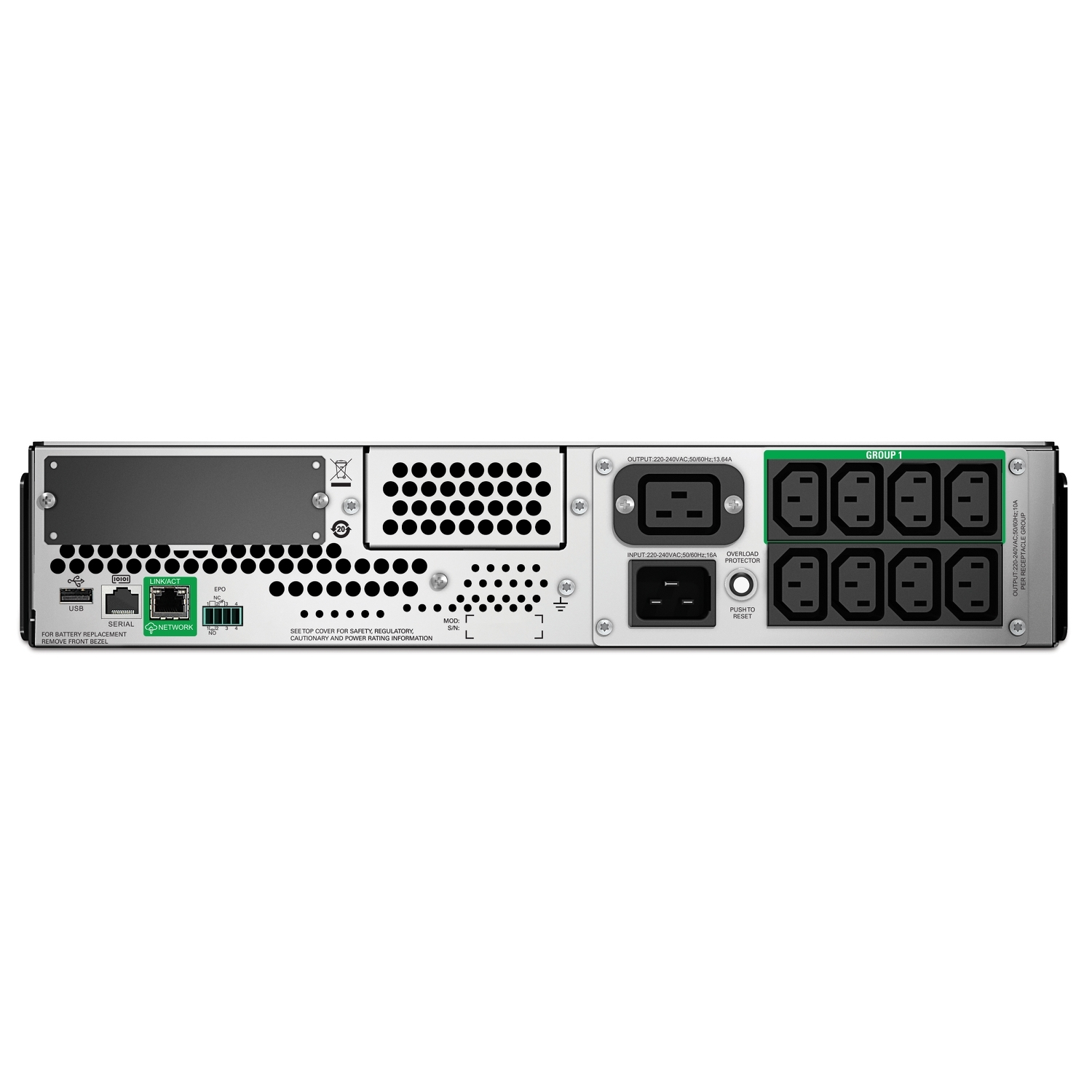 APC Smart-UPS 3000VA LCD USB + RS232 2U Rack
