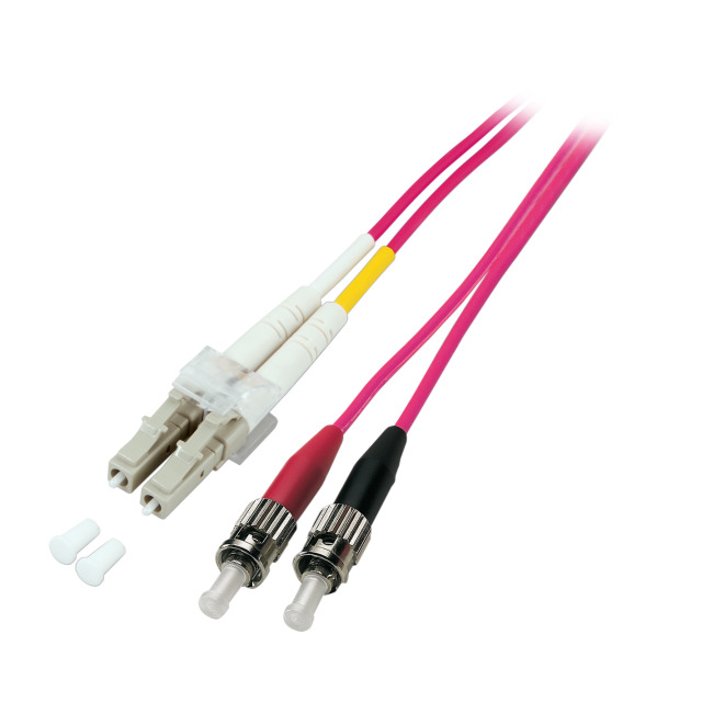 LWL-Patchkabel 50/125 LC/ST Duplex OM4 5m