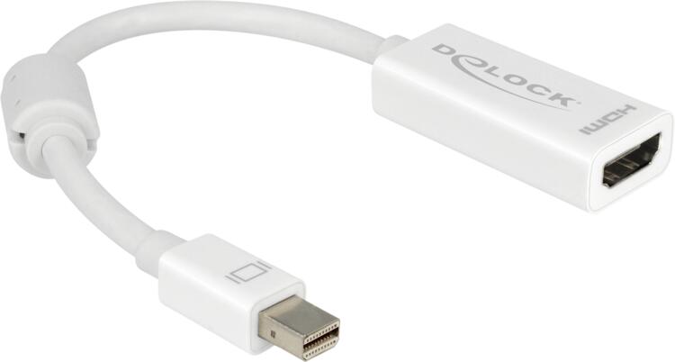 Mini DisplayPort/HDMI Adapter m/w 18cm weiß