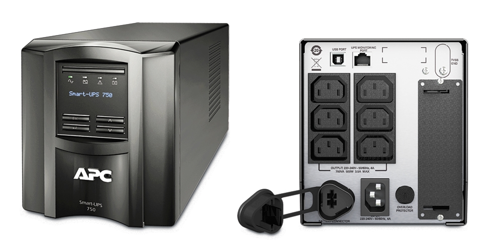 APC Smart-UPS 750VA LCD USB + RS232 Tower