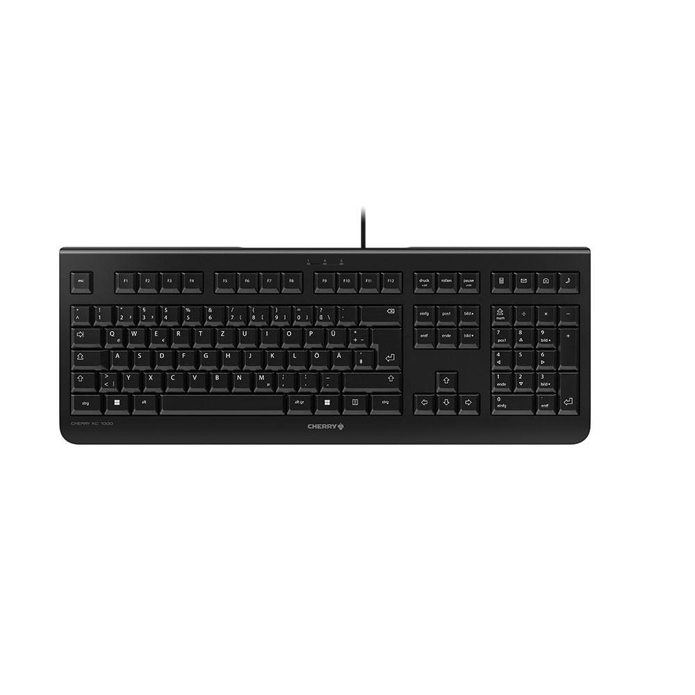 Cherry KC 1000 Tastatur DE USB schwarz