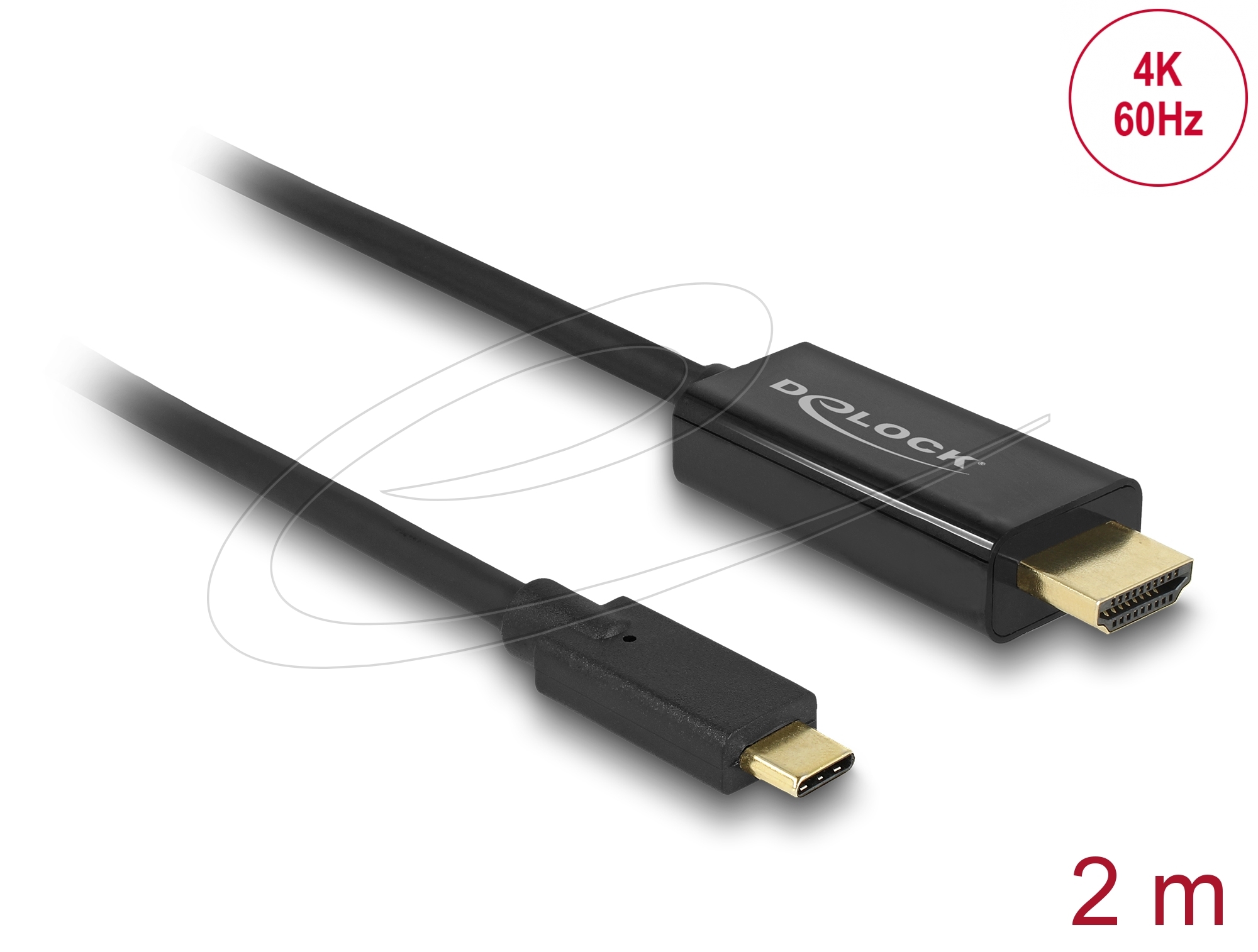 Delock USB-C > HDMI Stecker 4K 60 Hz 2m