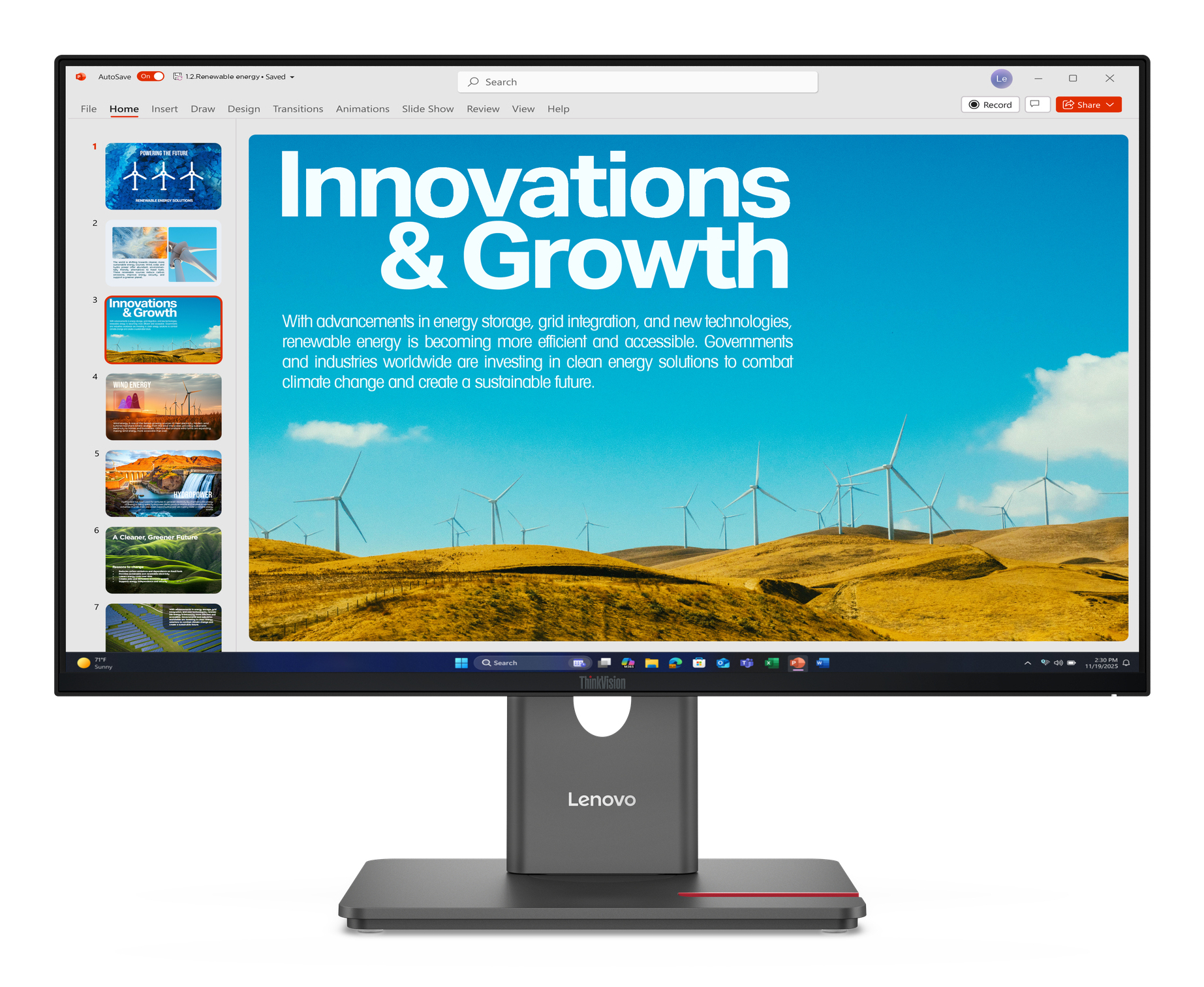 Lenovo ThinkVision P24QD- 40  60,5cm (23,8") schwarz, Höhenverstellbar