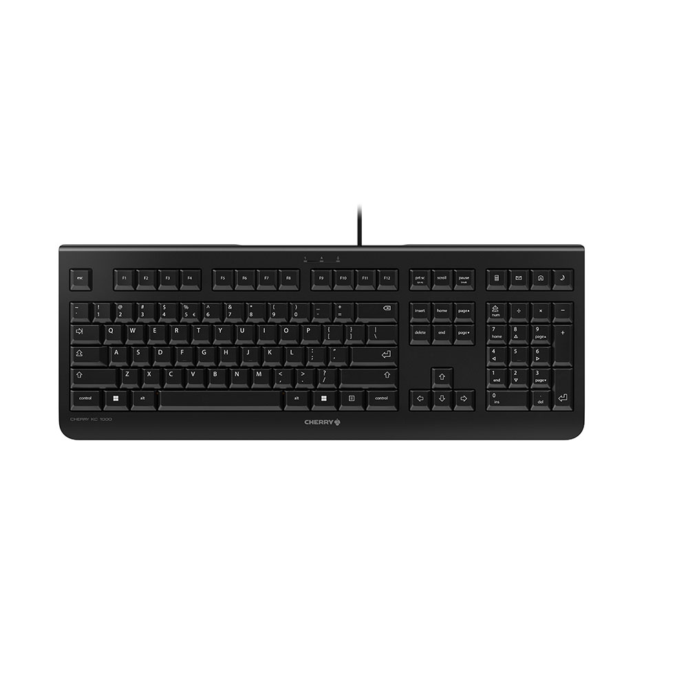 Cherry KC 1000 Tastatur US-EURO USB schwarz